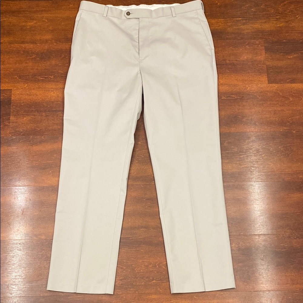 TravelSmart ultimate performance classic fit flat front non-iron chino pants